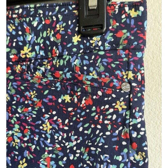 Rafaella Comfort Bermuda Shorts  Floral Sz 10 Stretchy Multicolor Elastic Waist - Picture 5 of 6